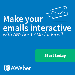 Make your emails interactive with AWeber and AMP for Email