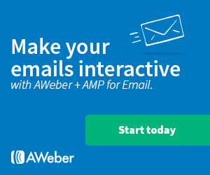 Make your emails interactive with AWeber and AMP for Email