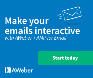 Make your emails interactive with AWeber and AMP for Email