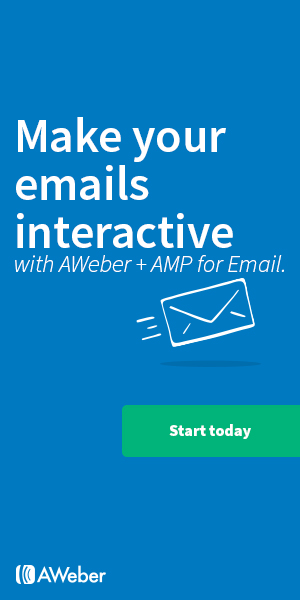 Make your emails interactive with AWeber and AMP for Email