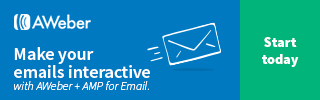 Make your emails interactive with AWeber and AMP for Email