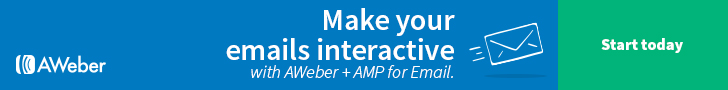 Rendi le tue email interattive con AWeber e AMP for Email